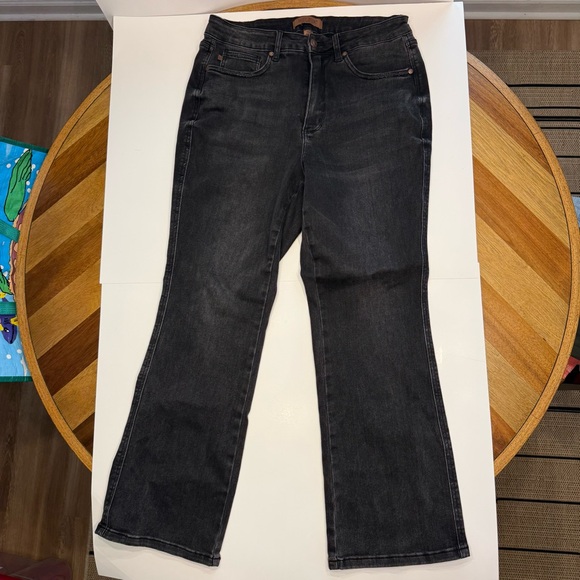 Judy Blue High Waist Tummy Control black Bootcut Jeans 14W Short - Picture 4 of 8